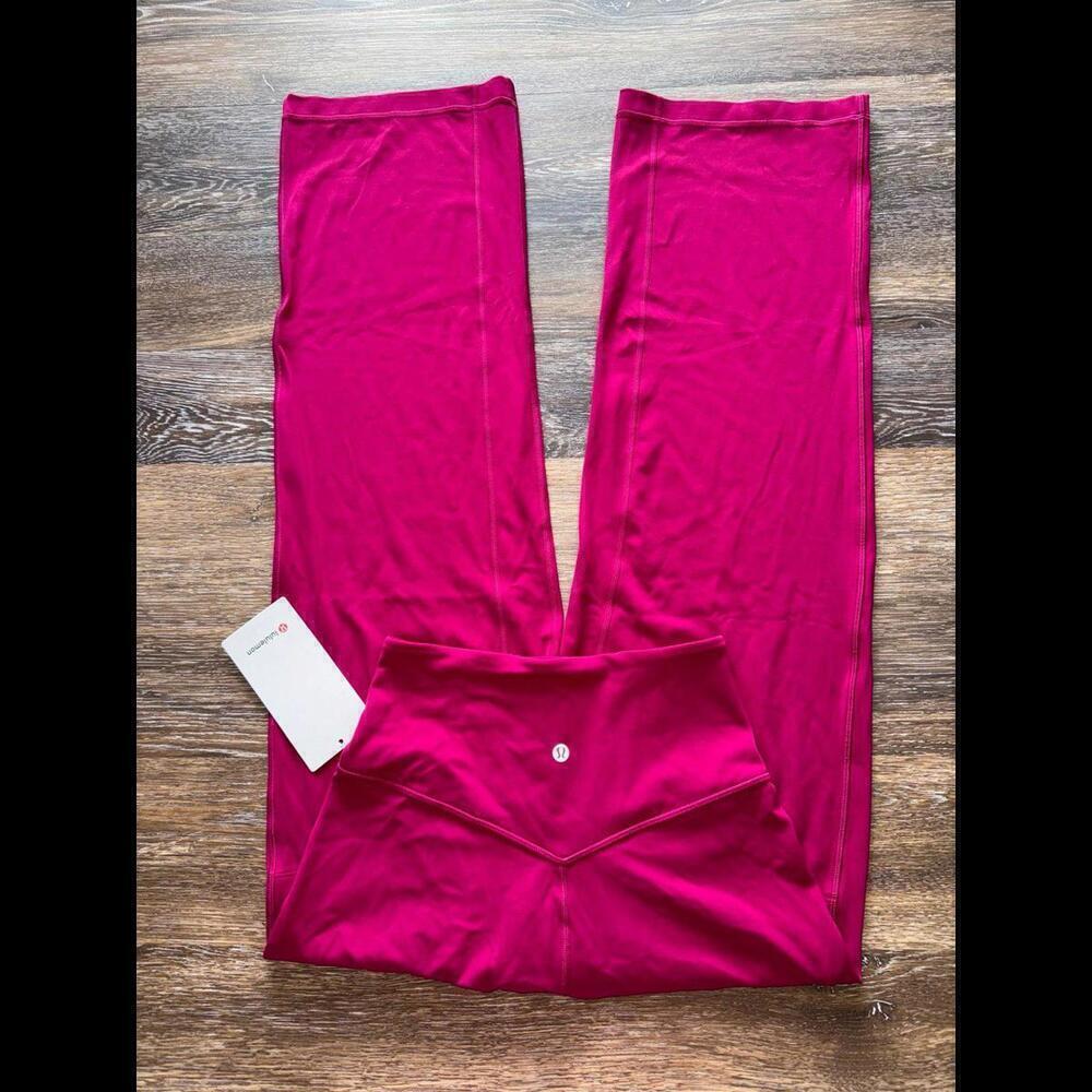 Lululemon Align Wide-Leg High Rise 31” Wild Berry Size 4 NWT